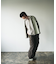 『ユニセックス』グラフチェックルーズシャツ