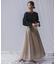 Lirica　punching pleats skirt