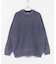 URBAN RESEARCH iD　ストーンウォッシュダメージニット