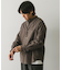 両面起毛ネルバンドカラーシャツ