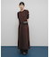 シャーリングスリーブカットワンピース