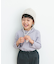 耳付き柄編みニット帽(KIDS)