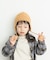 耳付き柄編みニット帽(KIDS)