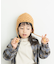 耳付き柄編みニット帽(KIDS)