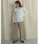 バックスリットストレートワイドパンツ