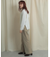 バックスリットストレートワイドパンツ