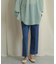 バックスリットストレートワイドパンツ