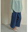 バックスリットストレートワイドパンツ