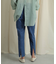 バックスリットストレートワイドパンツ