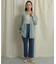 バックスリットストレートワイドパンツ