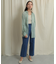 バックスリットストレートワイドパンツ
