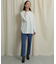 バックスリットストレートワイドパンツ