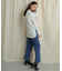 バックスリットストレートワイドパンツ