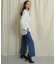 バックスリットストレートワイドパンツ