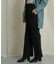 バックスリットストレートワイドパンツ