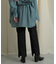 バックスリットストレートワイドパンツ