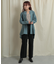 バックスリットストレートワイドパンツ