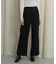 バックスリットストレートワイドパンツ