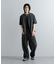 Uiscel　4WAYストレッチタックノーカラーシャツ5分袖