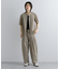 Uiscel　4WAYストレッチタックノーカラーシャツ5分袖