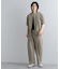 Uiscel　4WAYストレッチタックノーカラーシャツ5分袖