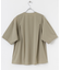Uiscel　4WAYストレッチタックノーカラーシャツ5分袖
