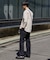 『WEB限定』『セットアップ対応』パナマ風ストレートパンツ