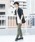 『WEB限定』『XLサイズあり』ポリエステルチノスリムパンツ