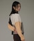 パッチワーク柄編みニットプルオーバー