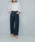 YENN　SIDE PLEATED DENIM