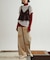 unfil　tie-dyed velour pants