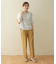 『セットアップ対応』麻調合繊ストレートトラウザー