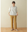 『セットアップ対応』麻調合繊ストレートトラウザー