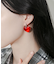 クリアハートピアス