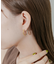 ステンレスコンビメッキフープピアス