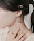 メタルボールドロップフックピアス