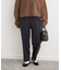 カットジョーゼットテーパードパンツ