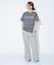 GLASSY SEA　sweat flare pants
