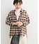 バックタックチェックシャツ