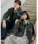 『ユニセックス』『セットアップ対応』ヴィンテージツイルZIPブルゾン
