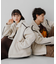 フェイクムートンボアジップブルゾン