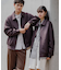 『ユニセックス』ツイルスエードタッチZIPブルゾン