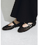 メッシュストラップフラットシューズ