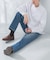DENIM STRAIGHT PANTS