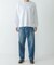DENIM WIDE TAPERED PANTS