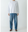 DENIM WIDE TAPERED PANTS