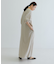 リネンレーヨンUネックワンピース