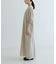 リネンレーヨンUネックワンピース