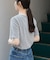 FORK&SPOON　ベロアショートスリーブTシャツ
