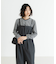 『MADE IN JAPAN』ベロアボーダーシャーリングカットソー